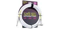 ERNIEBALL 20’ STRAIGHT / ANGLE INSTRUMENT CABLE - WHITE #6047