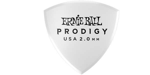 ERNIE BALL / Prodigy Picks 2.0mm White Large Shield EB9338