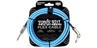 ERNIE BALL / Flex Instrument Cable Straight/Angle 10ft Blue