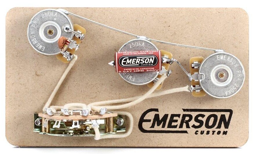 EMERSON CUSTOM GUITARS/5-WAY STRAT PREWIRED KIT 250kΩ Pots