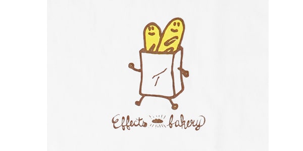 Effects Bakery / French Bread long sleeve T-shirt white medium size画像2