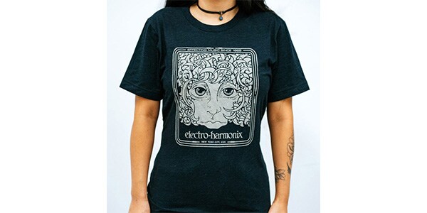 ELECTRO-HARMONIX ( エレクトロハーモニックス ) / T-SHIRT - Effecting Music in Black Heather Triblend Size L