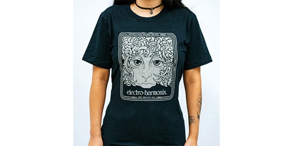 ELECTRO-HARMONIX ( エレクトロハーモニックス ) / T-SHIRT - Effecting Music in Black Heather Triblend Size S