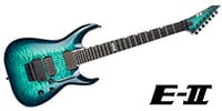 E-II HORIZON FR-7 QM Black Turquoise Burst 7弦ギター