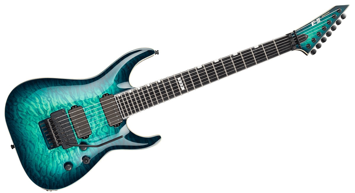 /HORIZON FR-7 QM Black Turquoise Burst　7弦ギター