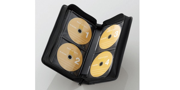 ELECOM / CCD-SS96BK CD/DVD収納ファスナーケース画像3