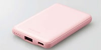 ELECOM / DE-C37-5000PN　コンパクトモバイルバッテリー　ピンク