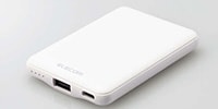 ELECOM / DE-C37-5000WH コンパクトモバイルバッテリー ホワイト