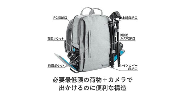 ELECOM ( エレコム )  / DGB-S037GY カメラバッグ グレー画像7