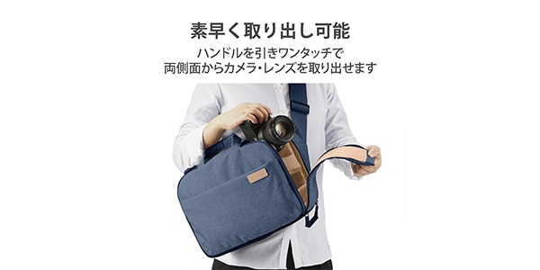 ELECOM ( エレコム )  / DGB-S044NV メッセンジャーバッグ ネイビー画像3