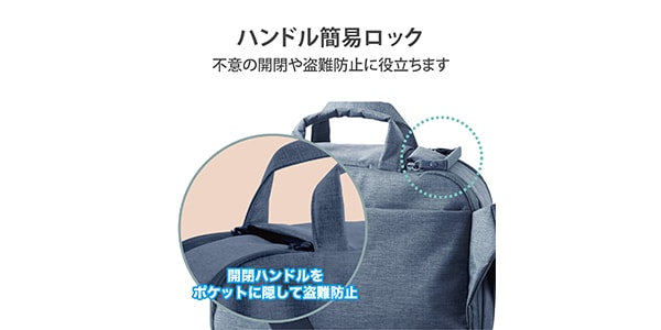 ELECOM ( エレコム )  / DGB-S044NV メッセンジャーバッグ ネイビー画像6