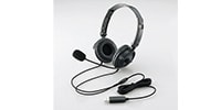 ELECOM HS-HP20UBKUSB　ヘッドセットマイクロフォン