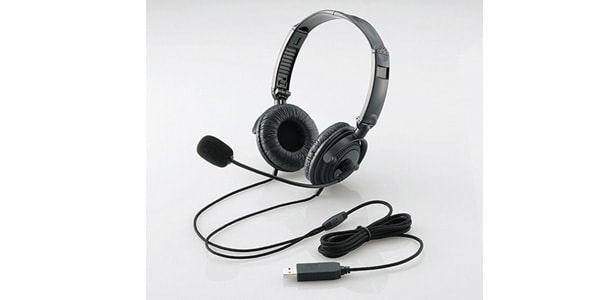 ELECOM ( エレコム )  / HS-HP20UBKUSB　ヘッドセットマイクロフォン