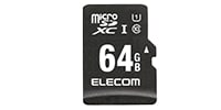 ELECOM MF-CAMR064GU11A microSDHCｶｰﾄﾞ 64GB