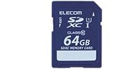 ELECOM MF-FSD064GC10R SDXCｶｰﾄﾞ 64GB