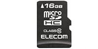 ELECOM MF-MSD016GC10R MicroSDHCｶｰﾄﾞ 16GB