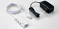 ELECOM U2H-AN4SWH　USB2.0HUB