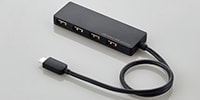 ELECOM U2HC-A430BBK　USB2.0HUB