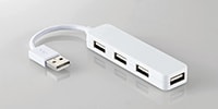 ELECOM U2H-SN4NBWH　USB2.0HUB