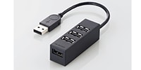 ELECOM U2H-TZ426BBK　USB2.0HUB