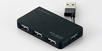 ELECOM U2H-YKN4BBK　USB2.0HUB