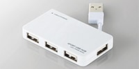 ELECOM U2H-YKN4BWH　USB2.0HUB