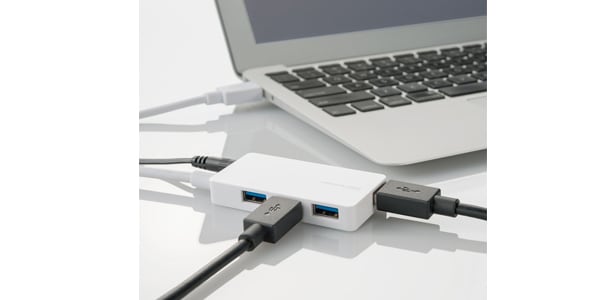 ELECOM ( エレコム )  / U3H-A408SWH　USBHUB3.0画像2