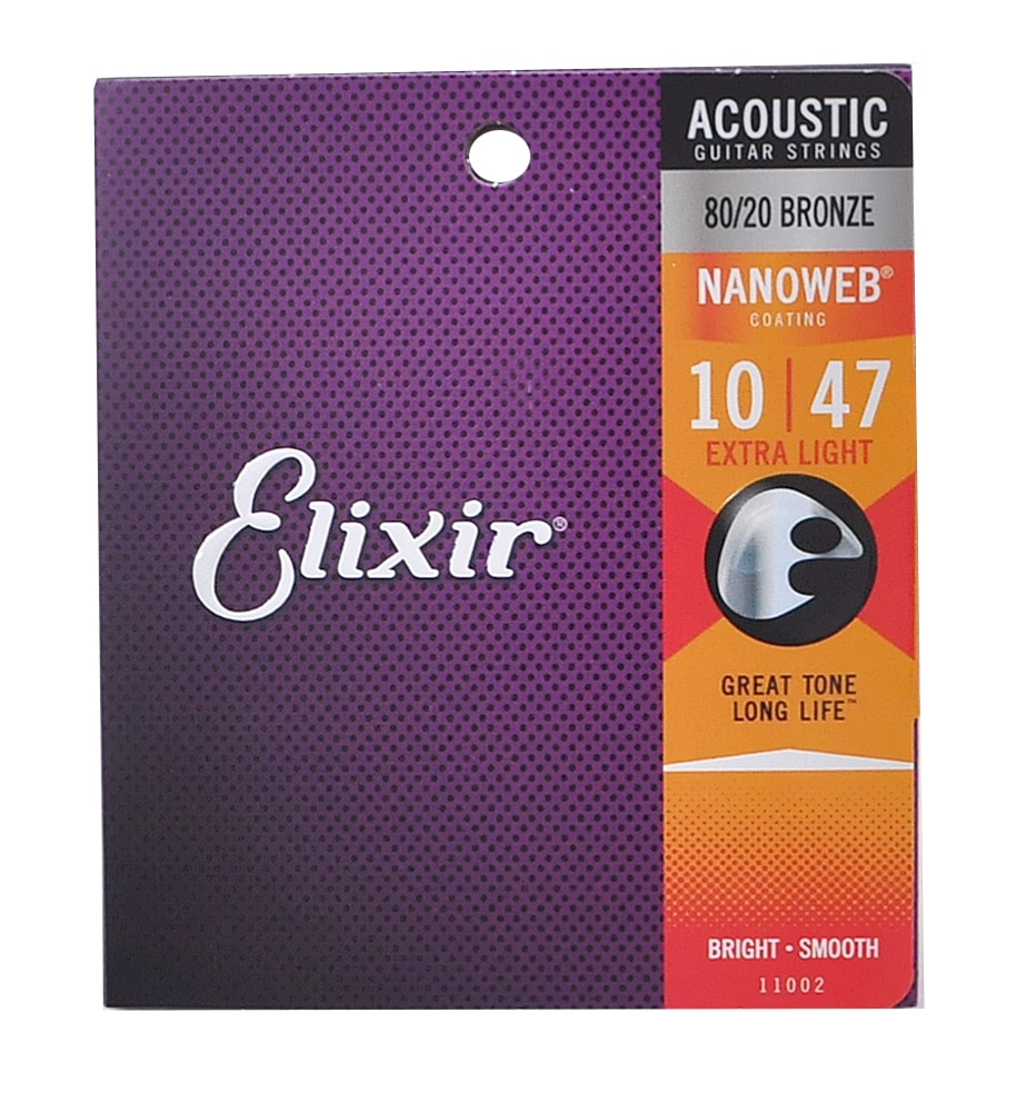 ELIXIR/NANOWEB 80/20 Bronze Extra Light #11002