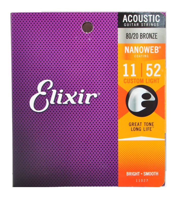 ELIXIR/NANOWEB 80/20 Bronze Custom Light #11027