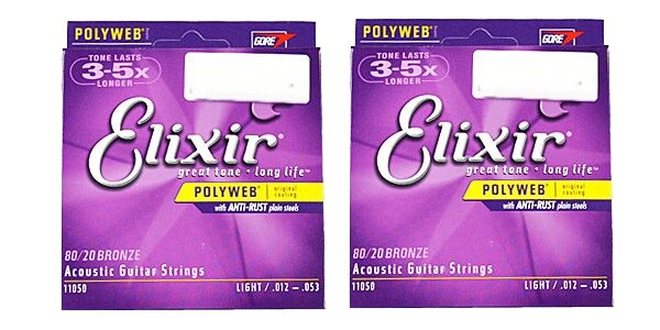 ELIXIR/POLYWEB 80/20 Bronze Light ♯11050 ツインパックセット