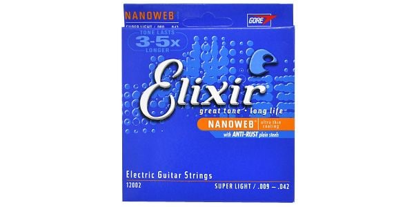 ELIXIR ( エリクサー ) / Nanoweb Super Light Anti-Rust #12002　エレキギター弦(09-42)