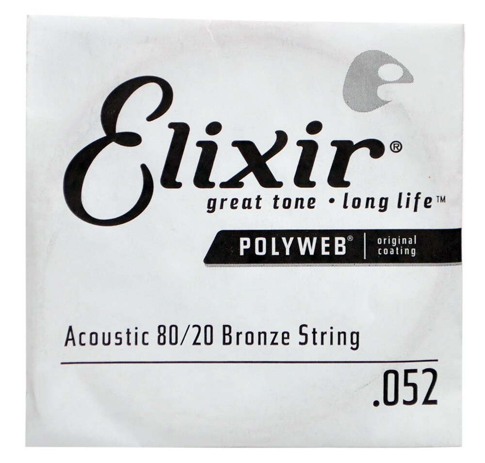 ELIXIR/POLYWEB 80/20 Bronze Single String .052 バラ弦 #13152