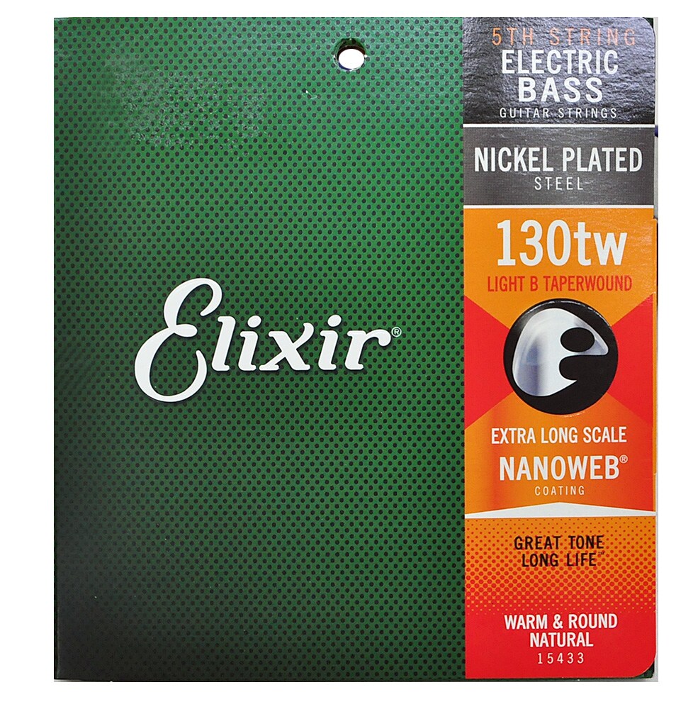 ELIXIR/NANOWEB Single String 130XLtw バラ弦 ニッケル ♯15433