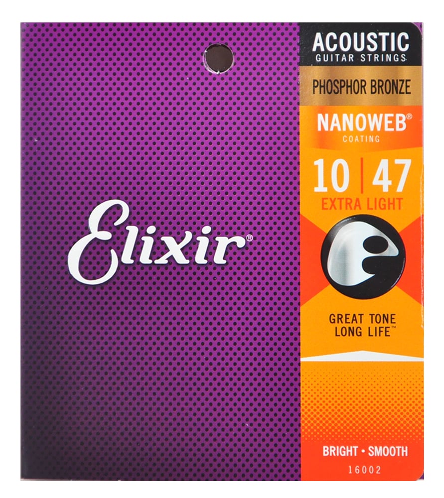 ELIXIR/NANOWEB Phosphor Bronze Extra Light #16002