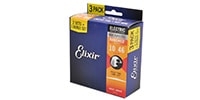 ELIXIR / NANOWEB Nickel-Plated Steel Light 3-Pack #16542