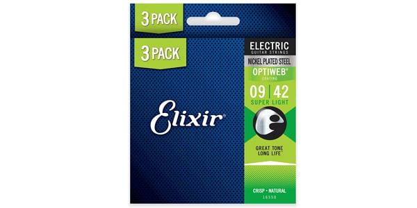 ELIXIR ( エリクサー )  / OPTIWEB Nickel-Plated Steel Super Light 3-Pack #16550