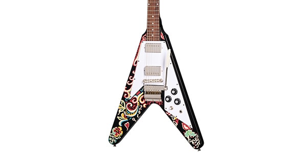 EPIPHONE / JimiHendrix "LoveDrops"FlyingV,Ebony画像3