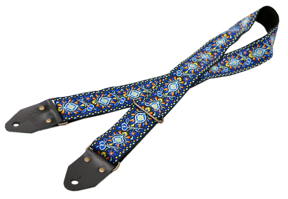 /Blue Peafowl Retro Guitar Strap 50mm