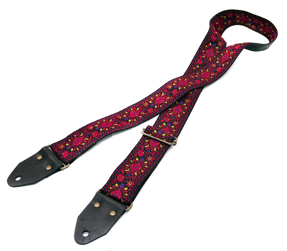 /Carmine Peafowl Retro Guitar Strap 50mm