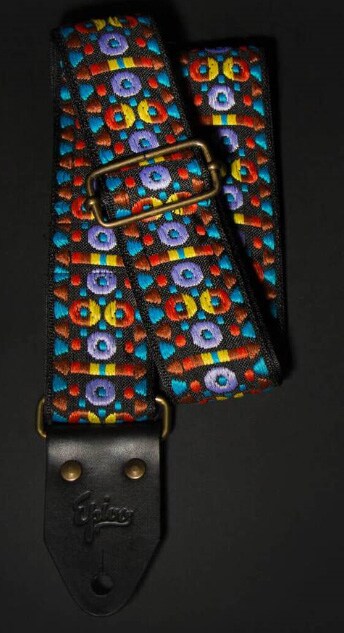 /Dark Aztec Retro Guitar Strap 50mm