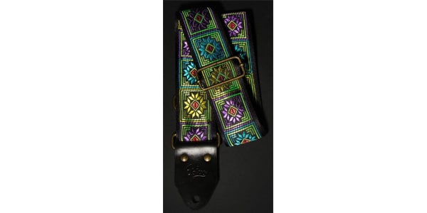 Epivo / Geometric Flowers Retro Guitar Strap 50mm