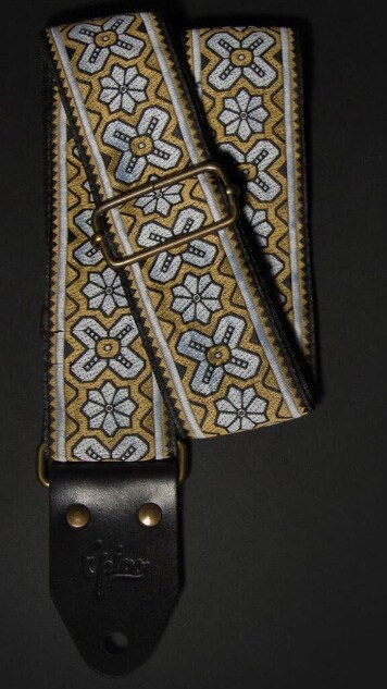 /Golden Flower Retro Guitar Strap 50mm