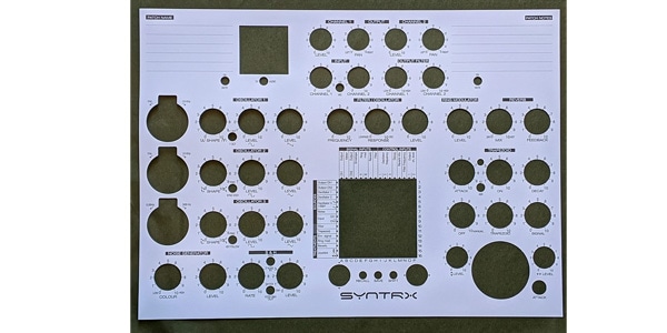 Erica Synths / Patch Note Sheet