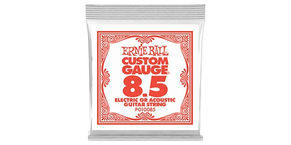 ERNIE BALL / .0085 Plain Steel Electric or Acoustic Guitar String