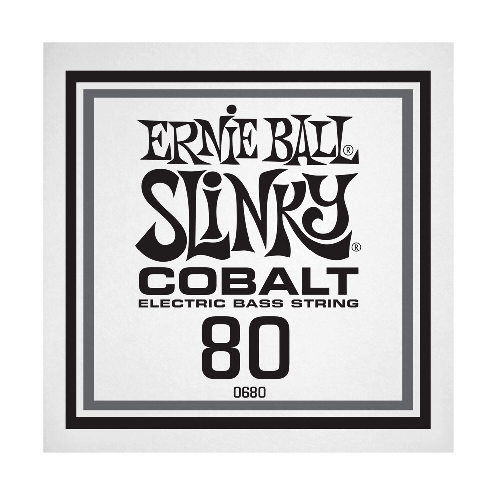 ERNIEBALL/.080 Cobalt Wound Electric Bass String Single