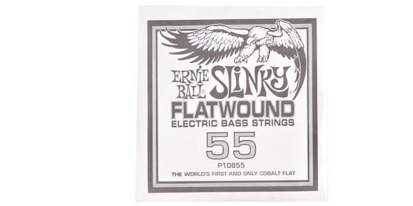 ERNIE BALL / .055 Slinky Flatwound Electric Bass String Single