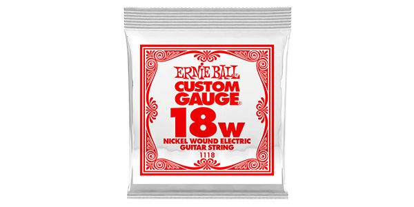 ERNIEBALL/.018 NICKEL WOUND ELECTRIC #1118