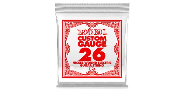 ERNIEBALL/.026 NICKEL WOUND ELECTRIC #1126