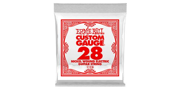 ERNIEBALL/.028 NICKEL WOUND ELECTRIC #1128