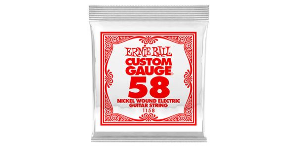 ERNIEBALL/.058 NICKEL WOUND ELECTRIC #1158